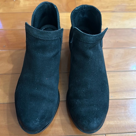Sorel black suede leather ankle boots size 9 - Picture 1 of 12